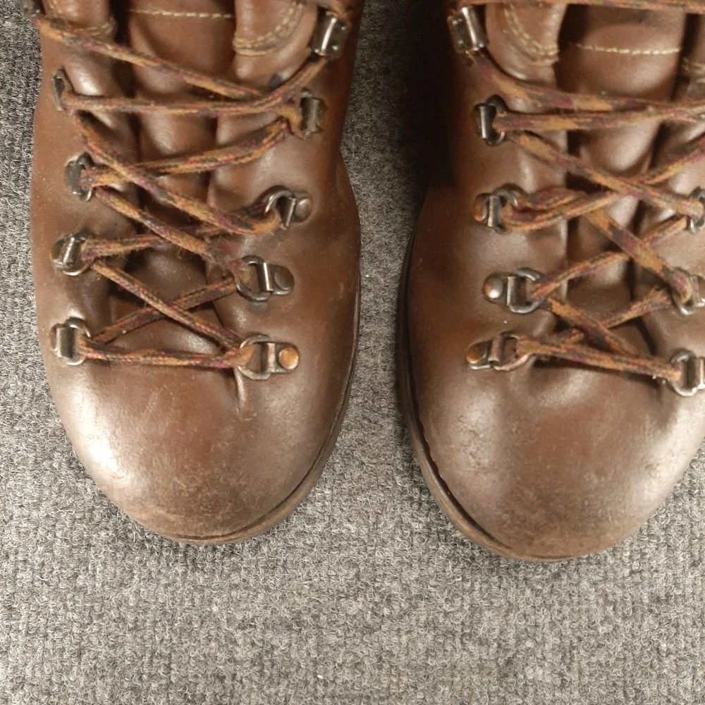 Vtg 1999 Montrail Heavy Leather Hiking Boots Made In Italy Men's 11 Vibram